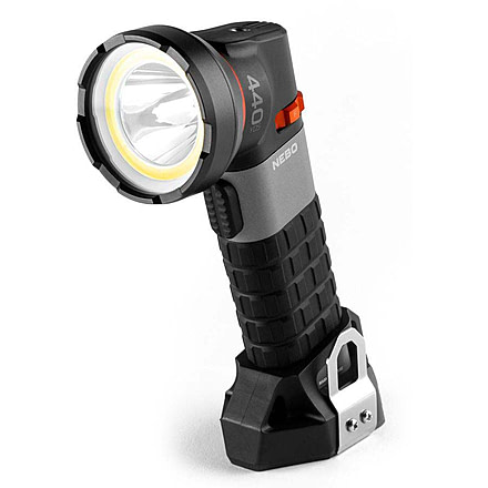 Nebo Luxtreme SL25R Rechargeable 1/4 Mile Spotlight w/ Integrated COB, Black/Grey, NEB-SPT-1004