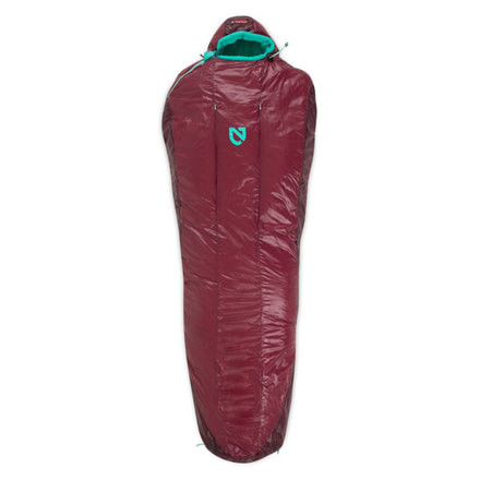 NEMO Equipment Azura Synthetic Mummy Bag 20 Degree, Malbec/Aqua, Regular, 811666030221