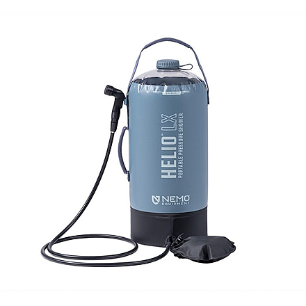 NEMO Equipment 2025 Helio LX Pressure Shower, Fortress / Silt / Black, 811666036094