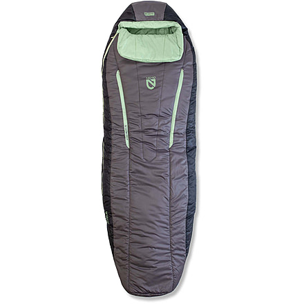 NEMO Equipment Forte Endless Promise 35F Sleeping Bag - Women's, Plum Gray / Celadon Green, Regular, 811666035233