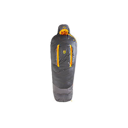 NEMO Equipment Sonic -20 Sleeping Bag, Goodnight Gray / Torch, Regular, 811666034540