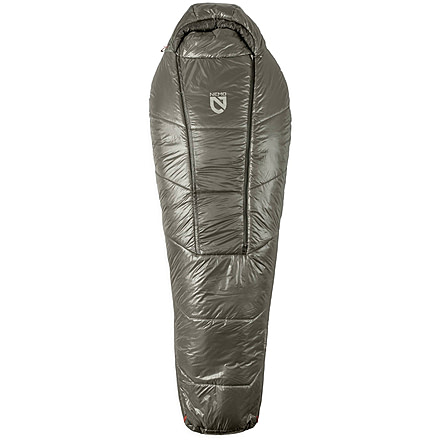 NEMO Equipment Soul 15/25F Endless Promise Synthetic Mummy Sleeping Bag, Smokey Olive / Fog / Spicy Orange, Short, 811666036193