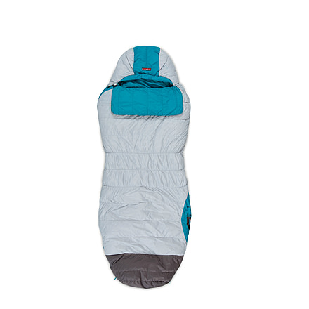 Rhapsody 15 Womens Sleeping Bag 750 Down-Aluminum/Aqua Marine-Regular