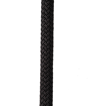 New England Ropes 3/8&quot; X 20' Nylon Double Braid Dock Line - Black 76574