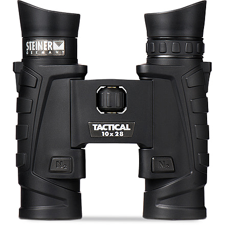 New, Steiner 10x28 Tactical T28 Binoculars, Charcoal, 6504