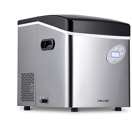 NewAir 50 lbs. Countertop Ice Maker, Black / Stainless Steel, AI-215SS