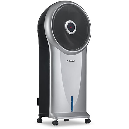 NewAir Evaporative Air Cooler and Portable Cooling Fan, Cools 250 sq ft, Silver, NEC500SI00