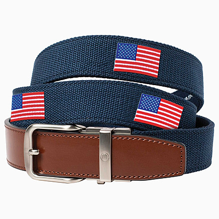 Nexbelt Embroidered USA Belt, Navy, Up to 50 Waist, CEP2258