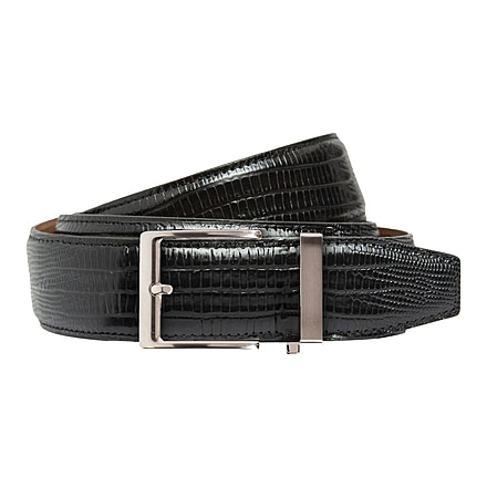 Nexbelt Lizard Belt, Black, Up to 50" Waist, PCU1251
