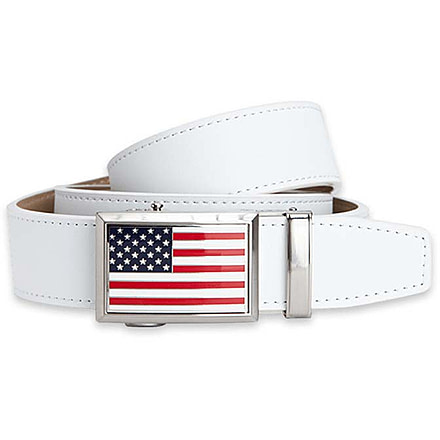Nexbelt USA Heritage Golf Belt, White, PCE3361