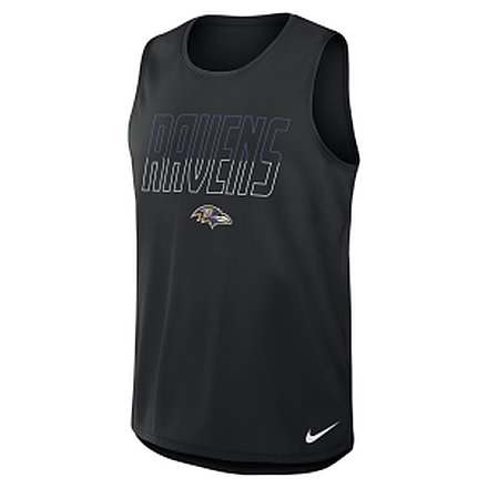 Nike Baltimore Ravens Nike Mens Dri-FIT NFL Tank Top in Black 045R00A8G-YPB, Black, 3XL, male, 1016031503-00199137234010