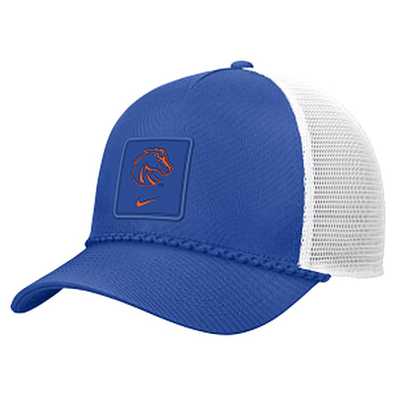 Nike Boise State Sideline Rope Nike Unisex College Trucker Adjustable Hat in Blue C13777C686BOIS-RYL, Blue, One Size, unisex, 1016088267-00198261585937