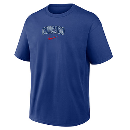 Nike Chicago Cubs City Name Max90 Nike Mens MLB T-Shirt in Blue 04T64EWEJ-20N, Blue, 2XL, male, 1016047963-00198984444863