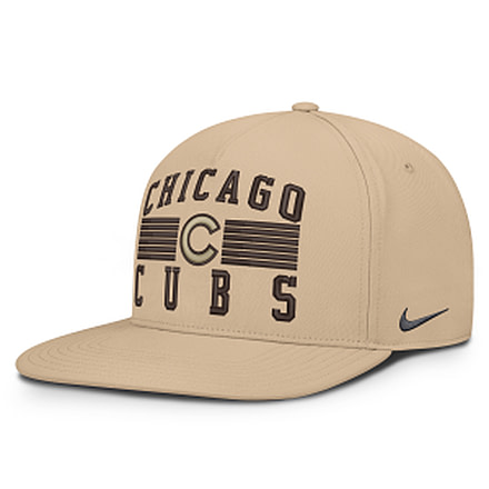 Nike Chicago Cubs Pro Nike Mens AeroBill MLB Adjustable Hat in Brown NB510GT5EJ-QTH, Brown, M/L, male, 1016048580-00199137676766