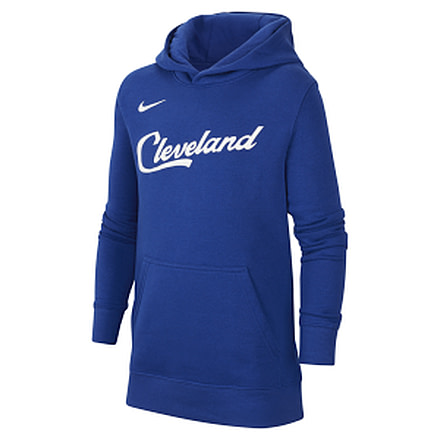 Nike Cleveland Cavaliers City Edition Big Kids Nike NBA Pullover Hoodie in Blue 9Z2B7BAZQ-1CV, Blue, L, male, 12707590-00192759388994