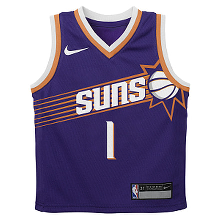 Nike Devin Booker Phoenix Suns Icon Edition Toddler Nike NBA Swingman Jersey in Purple T1BX6P00SUNDB-NDE, Purple, 2T, unisex, 1015969793-00197286152452