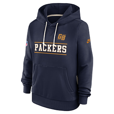 Nike Green Bay Packers Sideline Standard Issue Alt Nike Womens Dri-FIT NFL Pullover Hoodie in Blue 03C341SQ7T-PT1, Blue, M, female, 1016102159-00199297310906