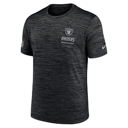 Nike Las Vegas Raiders Sideline Team Issue Velocity Nike Mens Dri-FIT NFL T-Shirt in Black 02ER00A8D-7VD, Black, M, male, 1016030765-00199139444516