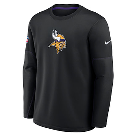 Nike Minnesota Vikings Sideline Coaches Nike Mens Therma-FIT NFL Long-Sleeve T-Shirt in Black 03BR091N9M-MXW, Black, XL, male, 1016100851-00199296661726