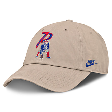 Nike New England Patriots Rewind Club Nike Mens NFL Adjustable Hat in Brown NF0205Y8KV-RCU, Brown, L/XL, male, 1016101291-00199295645185