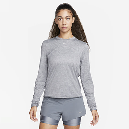 Nike Nike Womens Dri-FIT Swift Element UV Crew-Neck Running Top in Grey FB4297-084, Grey, S, female, 1012463473-00196608680048
