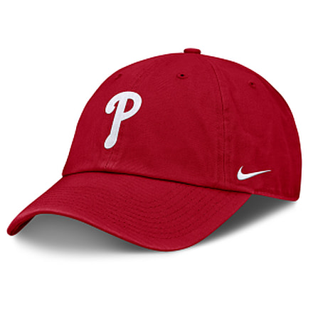 Nike Philadelphia Phillies Club Mena TMs Nike Mens MLB Adjustable Hat in Red NB0162QPP-BEK, Red, M/L, male, 1015717767-00198117879487
