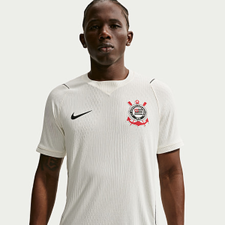 Nike S.C. Corinthians 2026/27 Match Home Nike Mens Aero-FIT Soccer Authentic Jersey in White II2727-133, White, XL, male, 1015890716-00198731001691