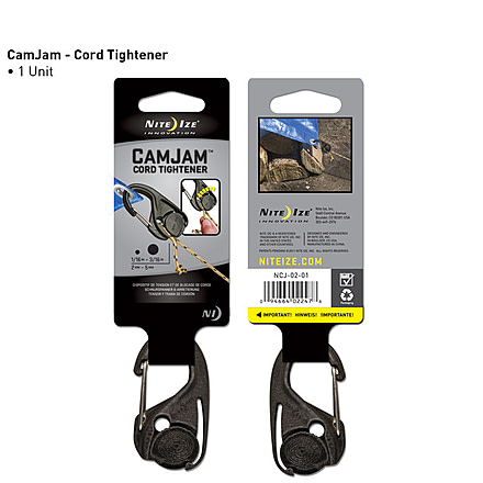 Nite Ize CamJam Cord Tightener w/ Rope - Single pack NCJ-02-01