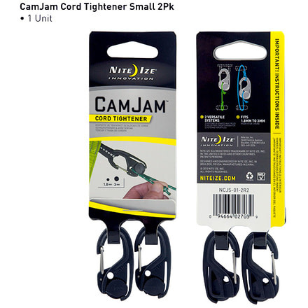 Nite Ize CamJam Small Cord Tightener - 2-pack NCJS-01-2R2