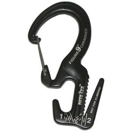 Nite Ize Figure 9 Carabiner Rope Tightener / Tensioning Tool - Black
