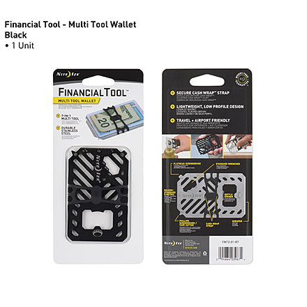 Financial Tool® Multi Tool Wallet - Black