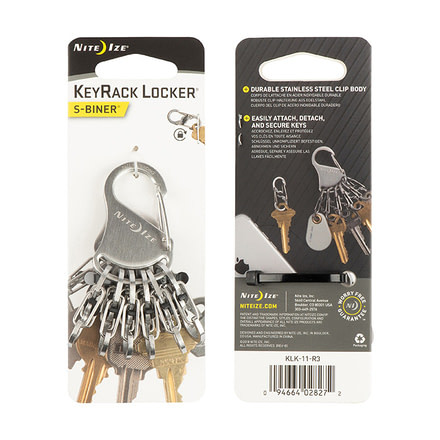 Nite Ize KeyRack Locker, Stainless KLK-11-R3