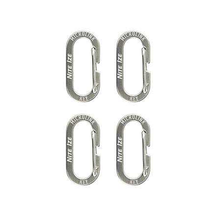 Nite Ize Microlink Carabiner, 4 Pack, KL-11-4R3