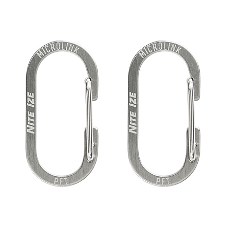 Nite Ize Microlink Pet Tag Carabiner - 2 Pack - TL-11-2R3