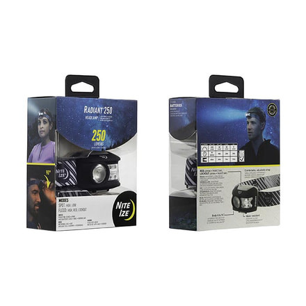 Nite Ize Radiant 250 Headlamp, Charcoal R250H-09-R8