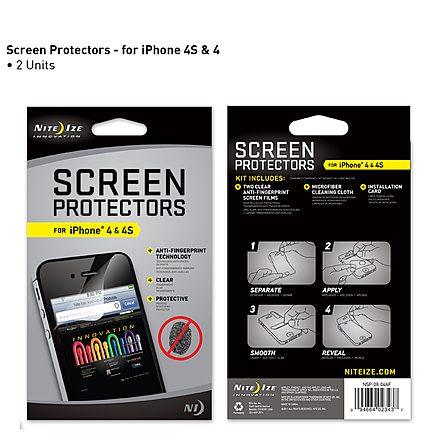Nite Ize Screen Protectors for iPhone 4/4S NSP-08-04AF