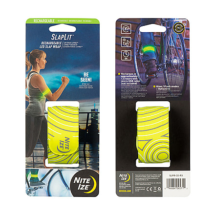 Nite Ize SlapLit Rechargeable LED Slap Wrap, Neon Yellow SLPR-33-R3