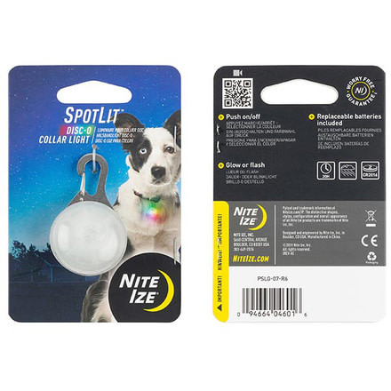 Nite Ize SpotLit Collar Light, Disc-O, PSLG-07-R6