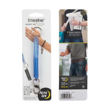 Nite Ize TetherRing Security Coil, Blue KTR-03T-R6