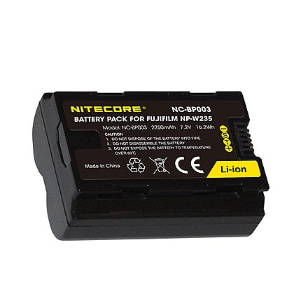 Nitecore NC-BP003 Camera Battery Compatible with Fujifilm NP-W235, Black, 6952506494569