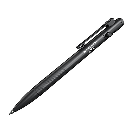 Nitecore NTP31 Bolt Action Tactical Pen, Black, 6952506494149