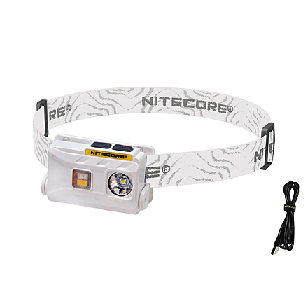 Nitecore NU25 360 Lumen Rechargeable Headlamp with White, Red, High CRI Triple Output White, White, 6952506404308