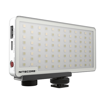 Nitecore SCL10 2-in-1 Smart Camera Light and Power Bank, Silver, 6952506494026