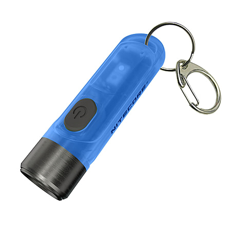 Nitecore TIKI GITD 300 Lumen Rechargeable Keychain Flashlight, Blue, 6952506406593