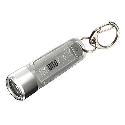 Nitecore TIKI GITD 300 Lumen Rechargeable Keychain Flashlight, Green, 6952506406258