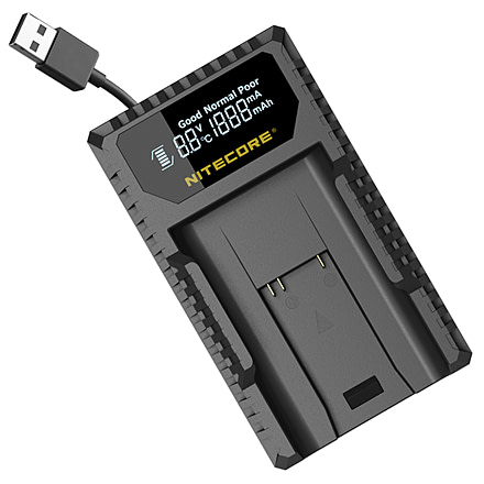 Nitecore ULM9 Leica Camera Battery Charger for BLI-312 Batteries, Black, 6952506491803