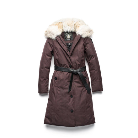 Nobis Grace A-Line Coat - Womens, H. Burgundy, Medium, GRACE-H.Burgundy-M
