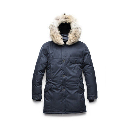 Nobis Johan Long Parka - Mens -Navy-Large