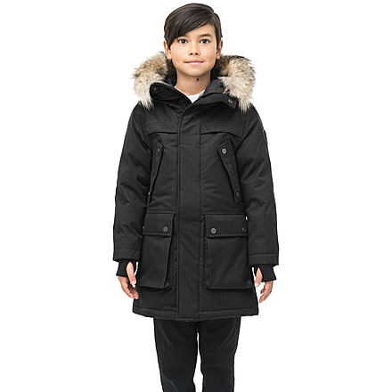 Nobis Little Yatesy Long Parkas - Kids, Black, Extra Large, LIL YATESY-Ch Black-XL