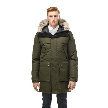 Nobis The Yatesy Parka - Mens, Crosshatch Fatigue, Extra Large, YATESY-CH FATIGUE-XL